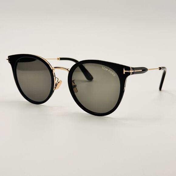 Tom Ford Sunglasses TF1244-K 01A Womens Black Round Frame Gray Lens 54-22-145 main image 10